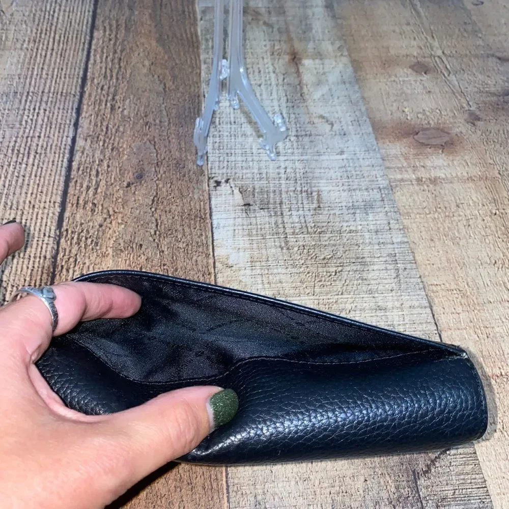 Michael Kors Purse / Purse Fulton Flap Continental Leather Black